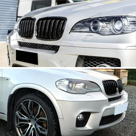 MAXDOM grille on street-view BMW emphasizes cohesive aesthetic and visual impact