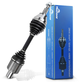 Maxfavor full front CV axle view showing complete shaft and boots, reliable replacement
