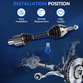 Maxfavor spline end detail, precise fitment for secure wheel hub engagement