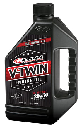 MaxHiflo engine oil pour close-up demonstrating thick 20W-50 flow to reduce wear and heat