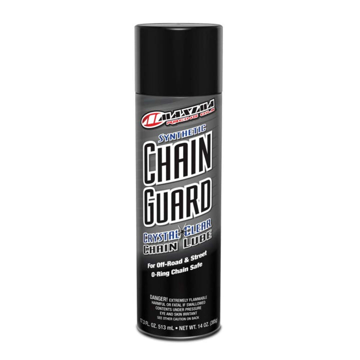 Maxima clear aerosol can front label showing product and protective benefits