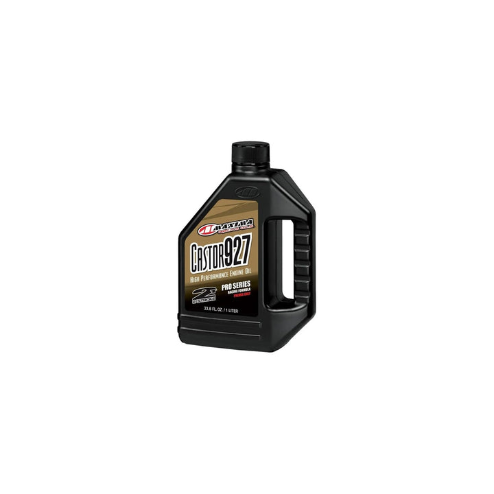 Maxima Castor 927 front bottle view showing label and racing-grade protection