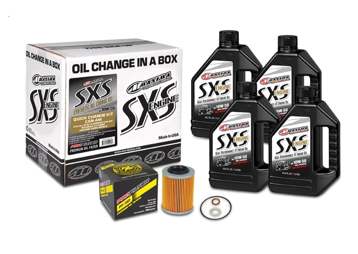 Maxima oil kit front packaging showing product and benefit of long-lasting protection