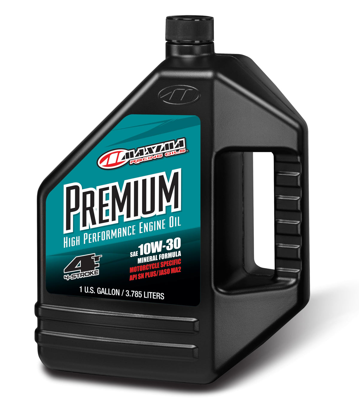 Maxima Premium 10W40 front bottle view showing label and product benefit