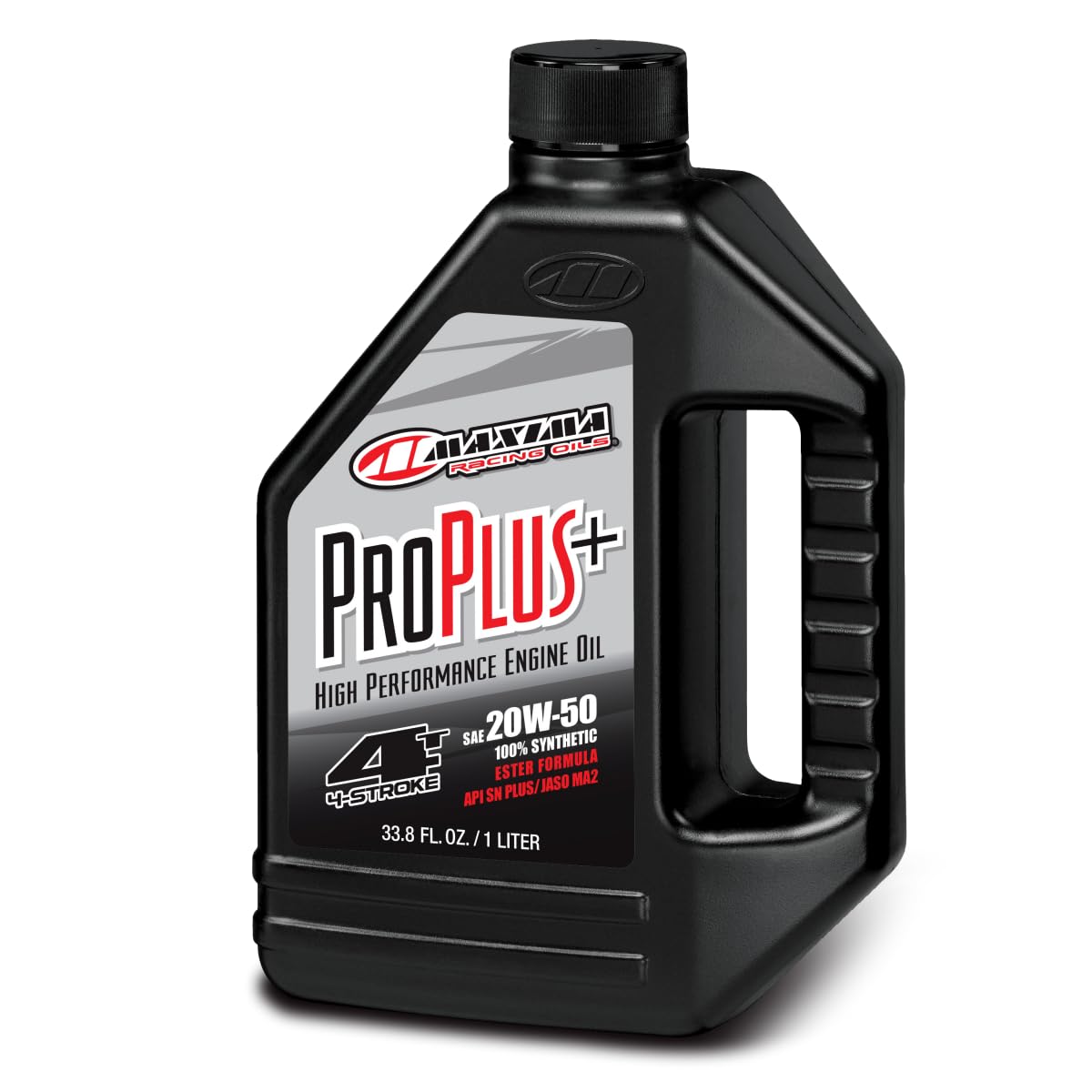 Maxima Pro Plus+ 10W40 front label showing product and protective benefits