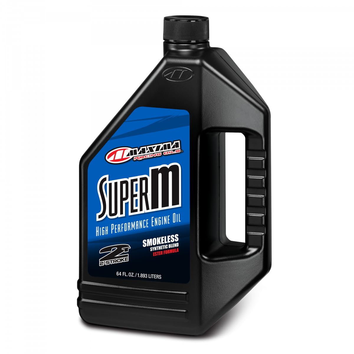 Maxima Super M front bottle view showing label and smokeless benefit
