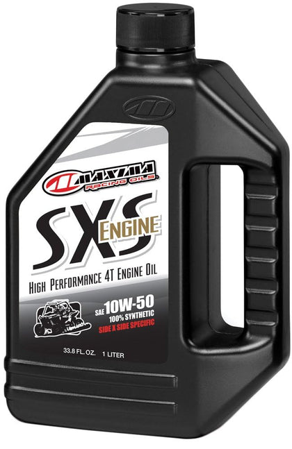 Maxima front label on bottle showing product and performance benefits