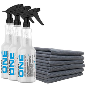 MAXL front bottle showing label and easy spray, highlights fast cleaning benefit