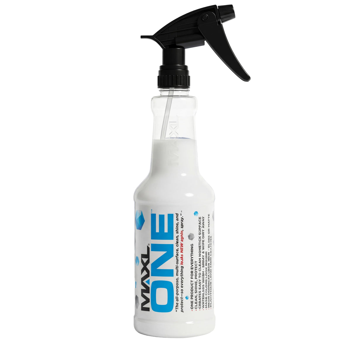 MAXL front label showing product name and volume, highlights quick identification