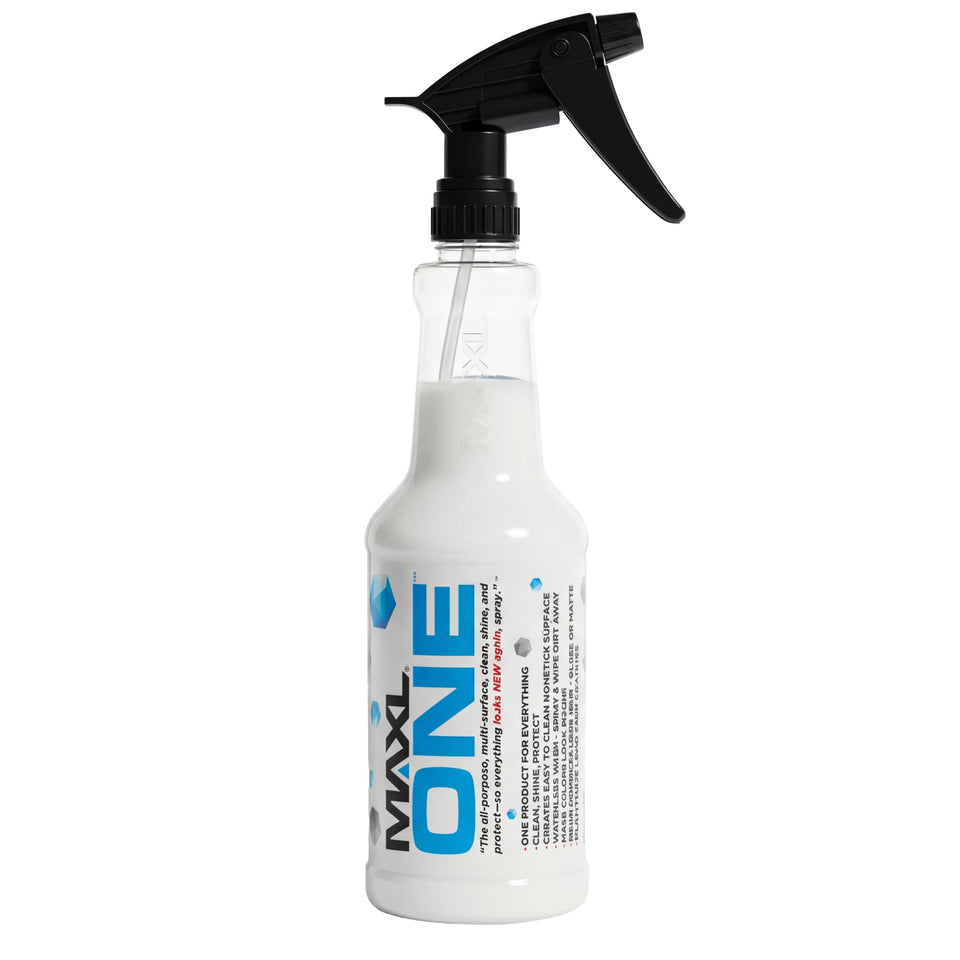 MAXL front label showing product name and volume, highlights quick identification