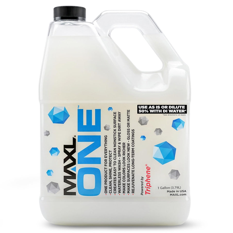 MAXL one front gallon bottle showing clean professional packaging and value