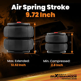 maXpeedingrods air port thread detail highlighting 1/2-14 NPT compatibility benefit
