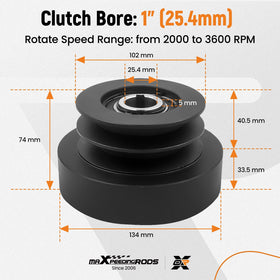 maXpeedingrods detailed view of 2B belt groove to ensure belt compatibility and smooth engagement