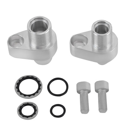 maXpeedingrods front view of adapter kit showing fittings and finish for easy installation