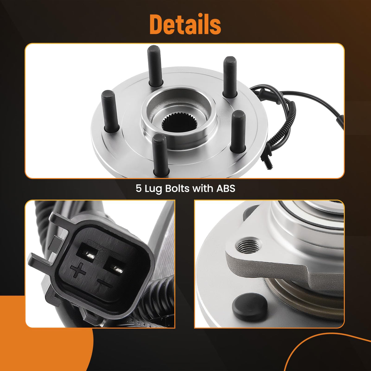 maXpeedingrods hub beside ruler for scale showing correct fitment dimensions