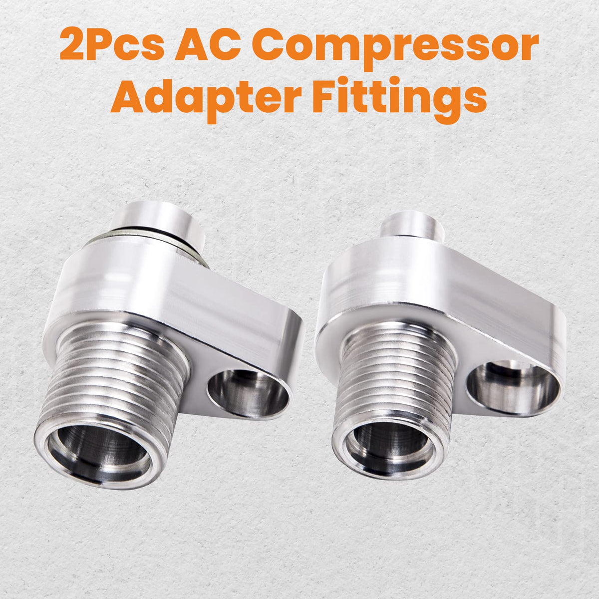 maXpeedingrods adapters installed on a 10S-series compressor demonstrating fitment