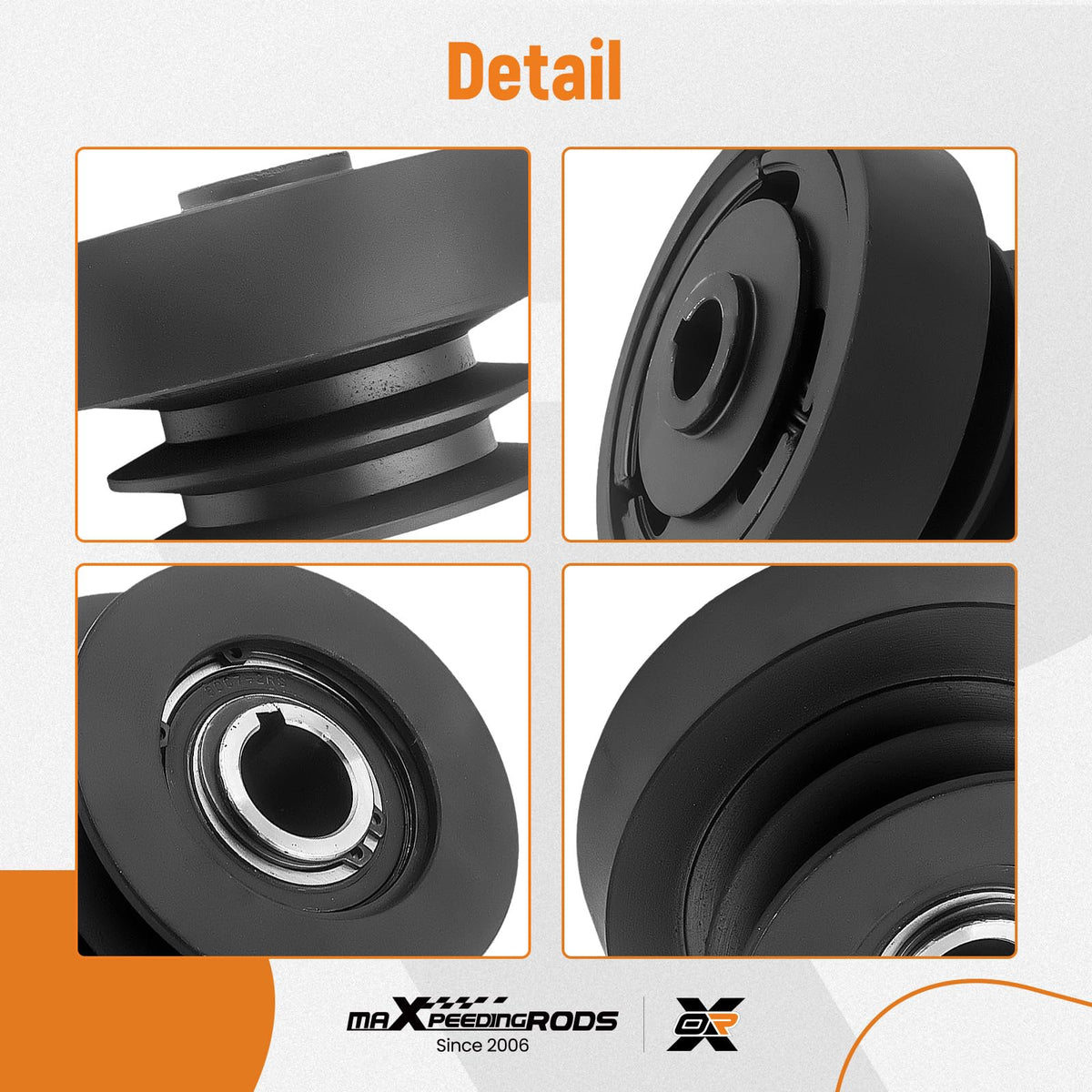 maXpeedingrods clutch installed on a go-kart engine demonstrating real-world fit and performance benefit