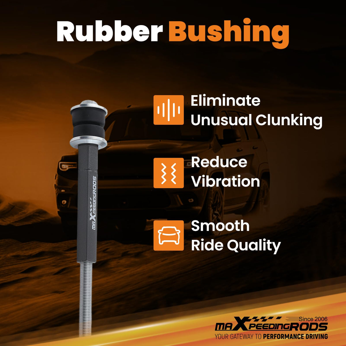 maXpeedingrods installed on Silverado front axle improves stability