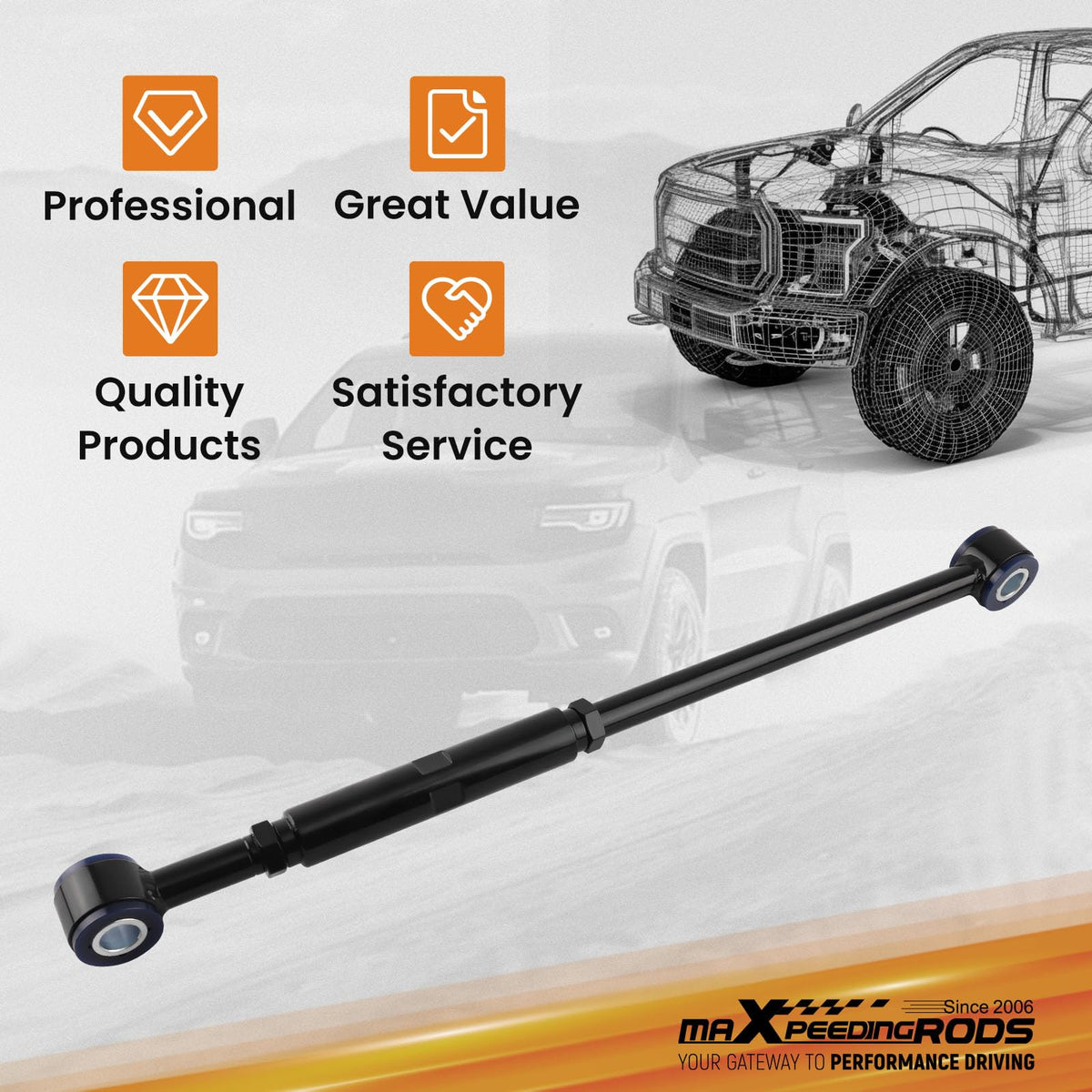 maXpeedingrods adjustment mechanism detail for precise length tuning