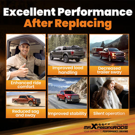 maXpeedingrods lifestyle shot hauling a trailer showing greater stability