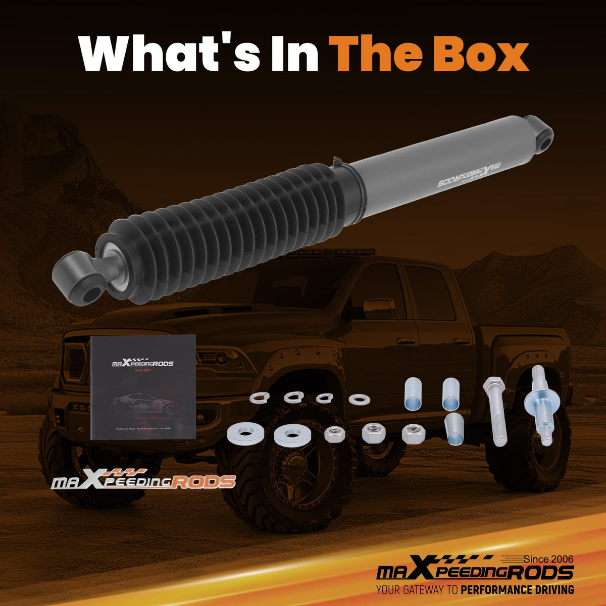maXpeedingrods retail packaging with label ensuring correct fitment and protection
