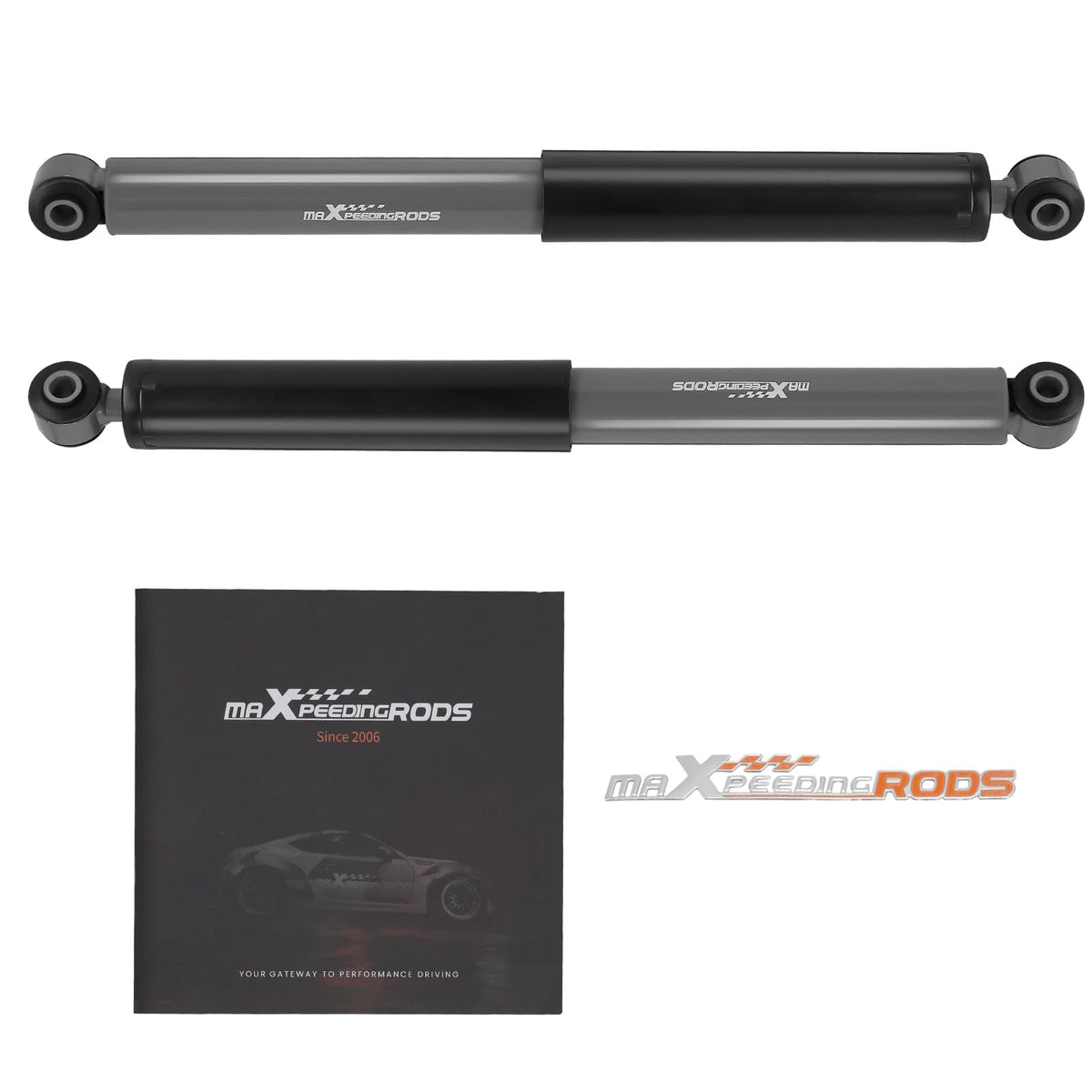maXpeedingrods warranty card and packaging showing customer support