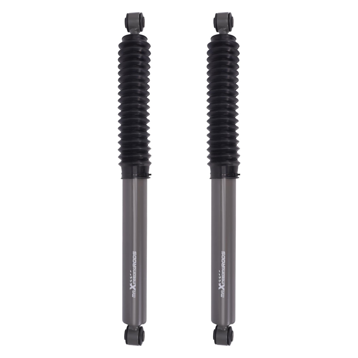 maXpeedingrods rear shock front view showing solid mounting and improved control