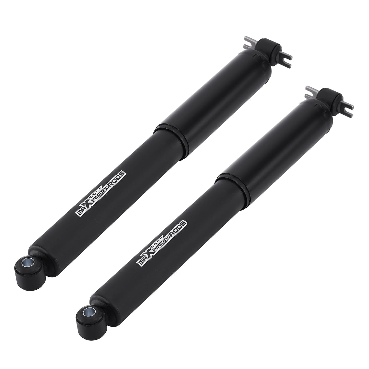 maXpeedingrods rear shock front view showing durable construction and improved handling