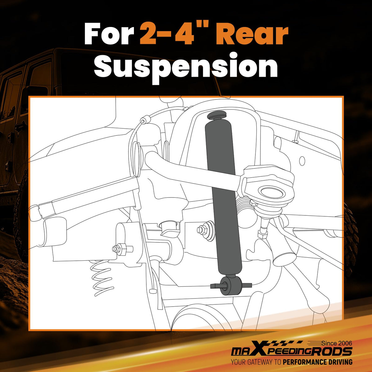 maXpeedingrods rubber bushing mounting detail reducing noise