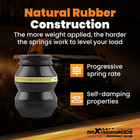 maXpeedingrods rubber spring close-up showing durable texture and longevity
