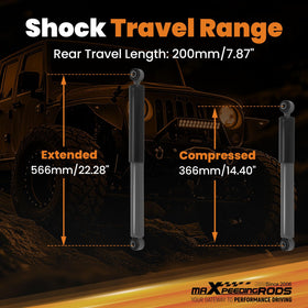maXpeedingrods 45mm shock body profile illustrating structural strength