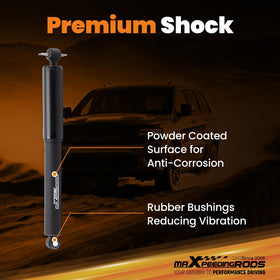 maXpeedingrods shock body profile displaying 50mm body for strength and heat dissipation