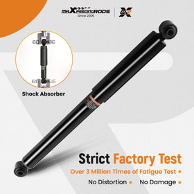 maXpeedingrods shocks installed on Silverado rear axle demonstrating restored rear stability