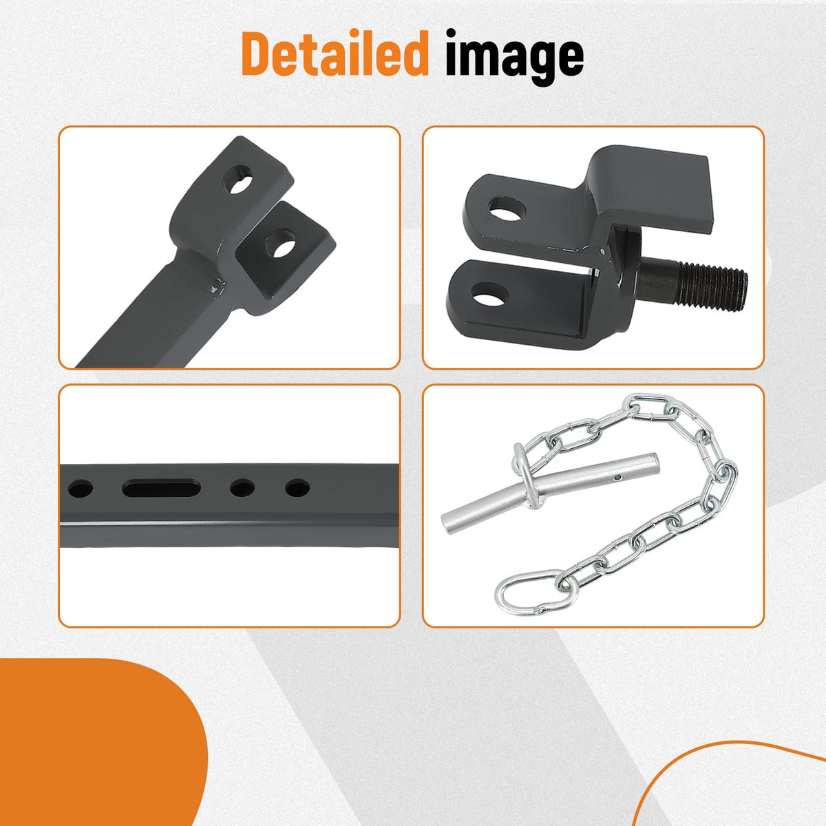 maXpeedingrods side profile on implement demonstrating secure attachment