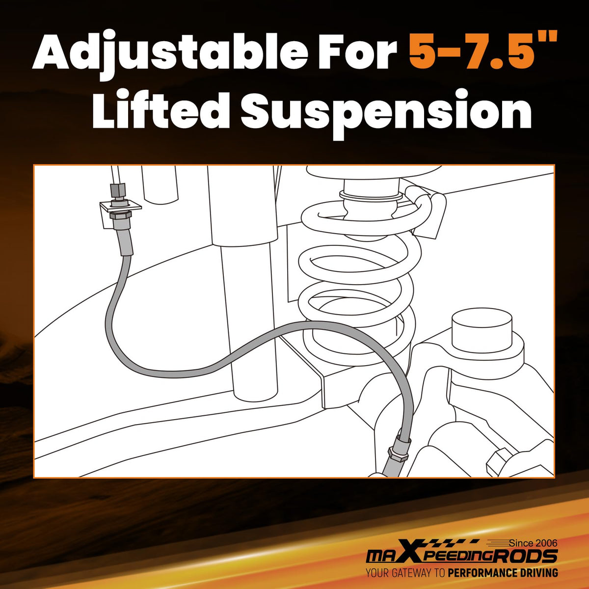 maXpeedingrods stainless steel braid close-up, durable abrasion resistance benefit