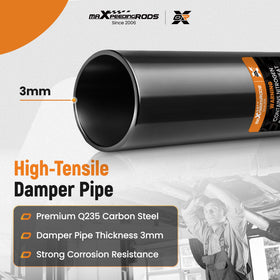 maXpeedingrods metal finish closeup showing corrosion-resistant surface