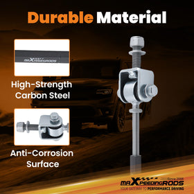maXpeedingrods threaded adjuster close-up for easy length tuning