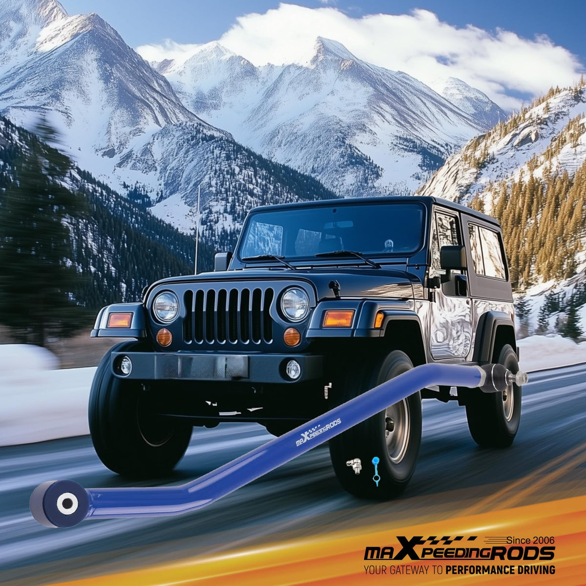 maXpeedingrods track bar with wrenches staged for installation saving installation time
