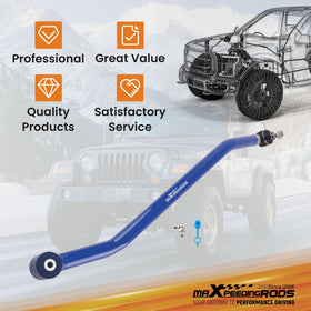 maXpeedingrods track bar beside ruler showing precise length range for correct fit