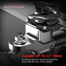MAXRACING billet aluminum spacer closeup highlighting durable construction and corrosion resistance