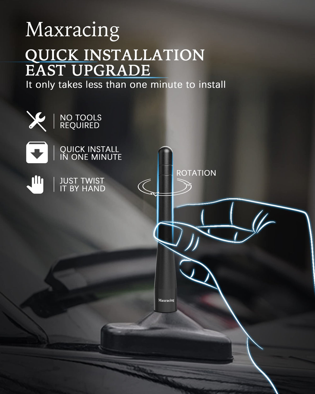 MAXRACING installed during carwash showing damage-resistant design benefit