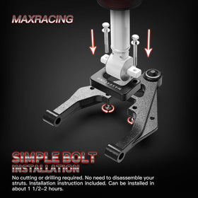 MAXRACING packaging and label showing included hardware and part details