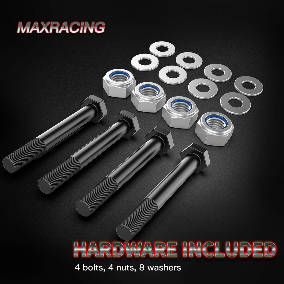 MAXRACING lifestyle driving shot showing improved clearance and stance
