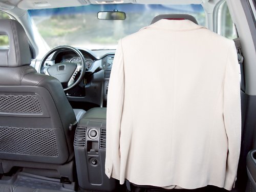 MAXSA wide shoulder holding a suit jacket to prevent creases and maintain shape