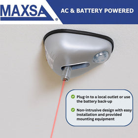 Maxsa Innovations included screws, anchors and AC adapter displayed for simple installation