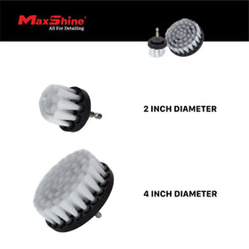 Maxshine 2-inch brush cleaning seam and removing dirt from tight crevice