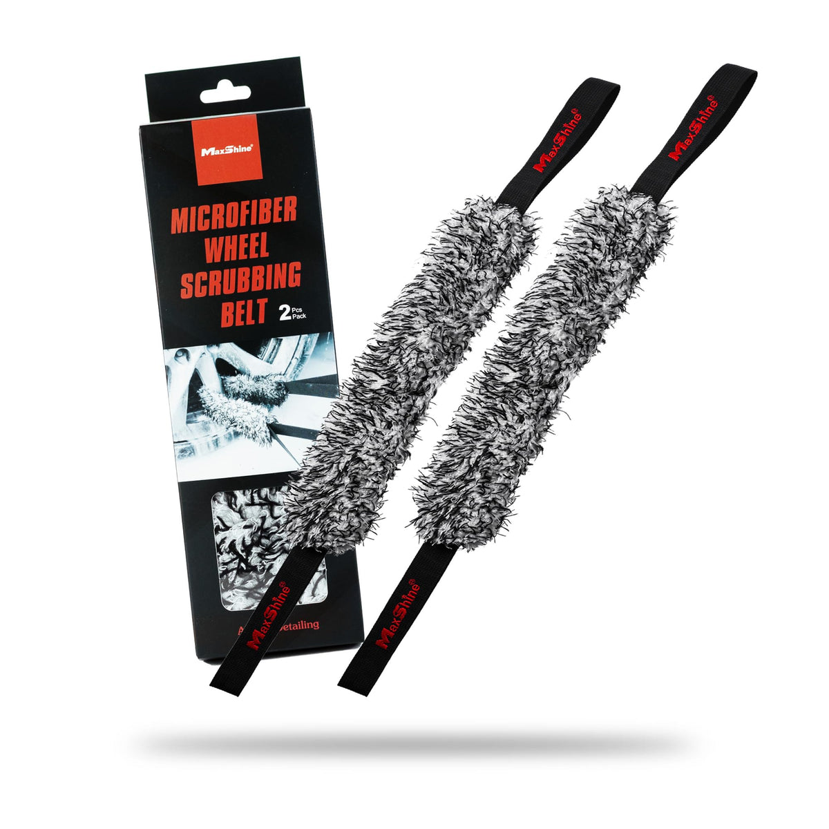 Maxshine front packaging showing two belts and benefits visible