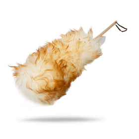 Maxshine front view showing duster full-length and wooden handle for comfortable grip