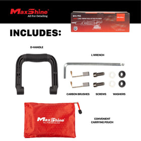 Maxshine M15 Pro backing plate closeup showing secure pad fit and consistency