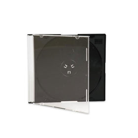 Maxtek black tray close-up highlighting disc hold and scratch protection